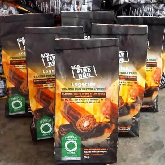Eco Fire Logs | 5KG Bags (Eco-Friendly) - Vino Logs - Cape Town