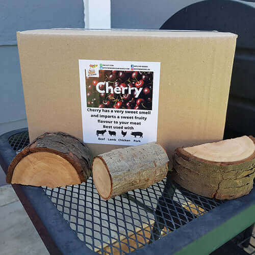 Smoking Wood | Cherry Chunks | Sold per Single Box or more - Cape Town Firewood