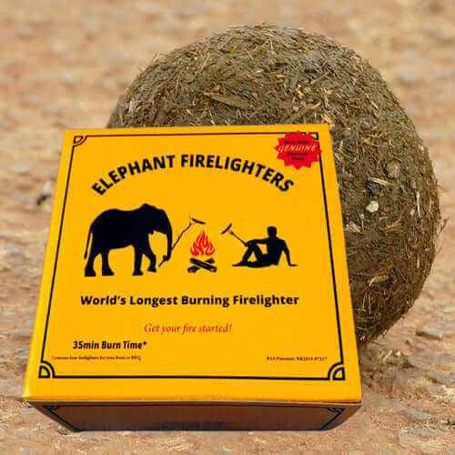 Elephant Firelighters | Great Dung Balls of Fire - Cape Town