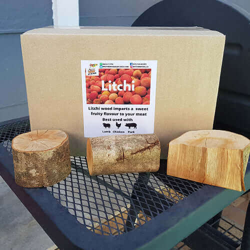 Smoking Wood | Litchi Chunks | Sold per Single Box or more - Cape Town Firewood