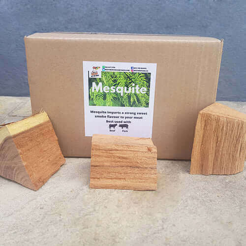 Smoking Wood | Mesquite Chunks | Sold per Single Box or more - Cape Town Firewood