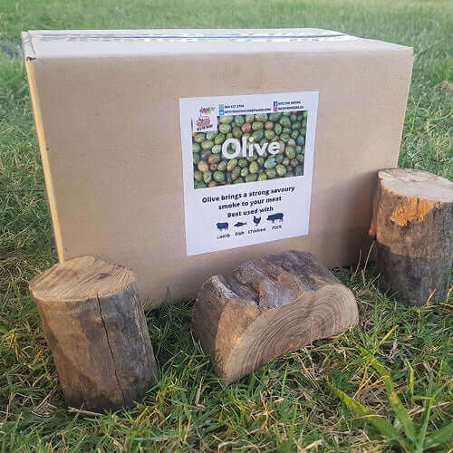 Smoking Wood | Olive Chunks | Sold per Single Box or more - Cape Town Firewood
