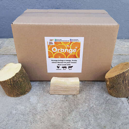 Smoking Wood | Orange Chunks | Sold per Single Box or more - Cape Town Firewood