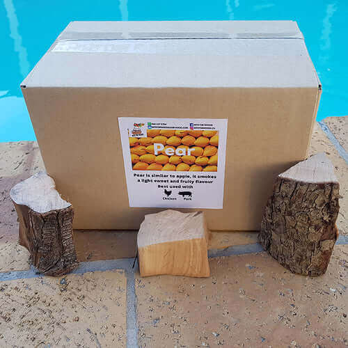 Smoking Wood | Pear Chunks | Sold per Single Box or more - Cape Town Firewood