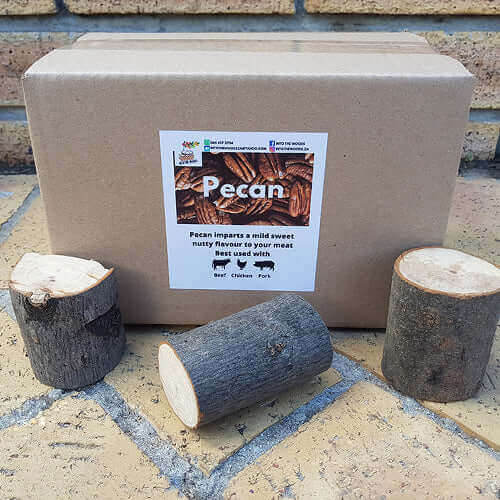 Smoking Wood | Pecan Chunks | Sold per Single Box or more - Cape Town Firewood