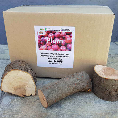 Smoking Wood | Plum Chunks | Sold per Single Box or more - Cape Town Firewood